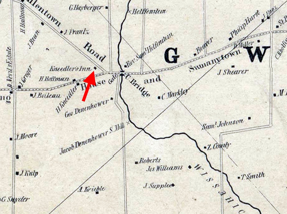 1849 map of Kneedlers