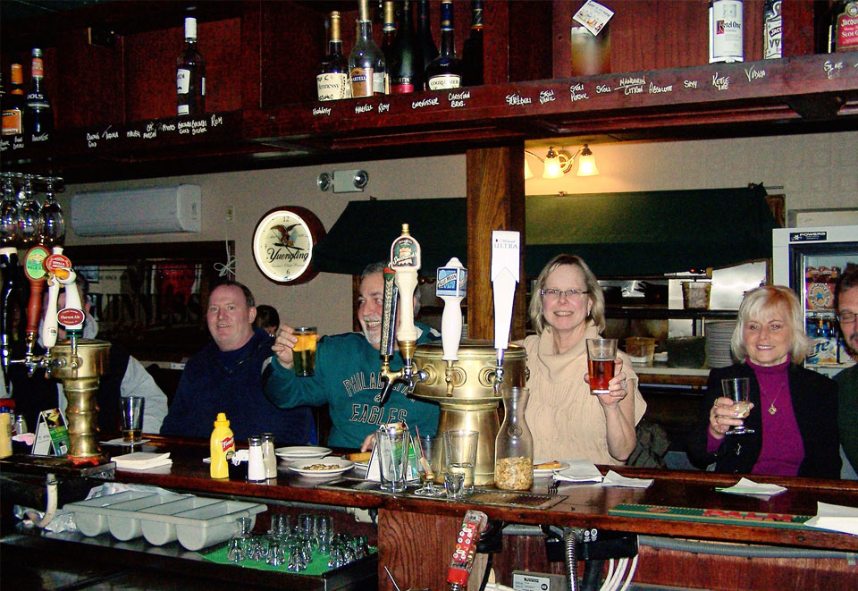 bar at The Sumney in Upper Gwynedd