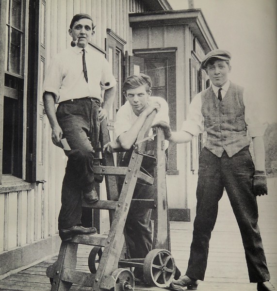 Joseph Huber with Roland and Walter Fenstermacher 
